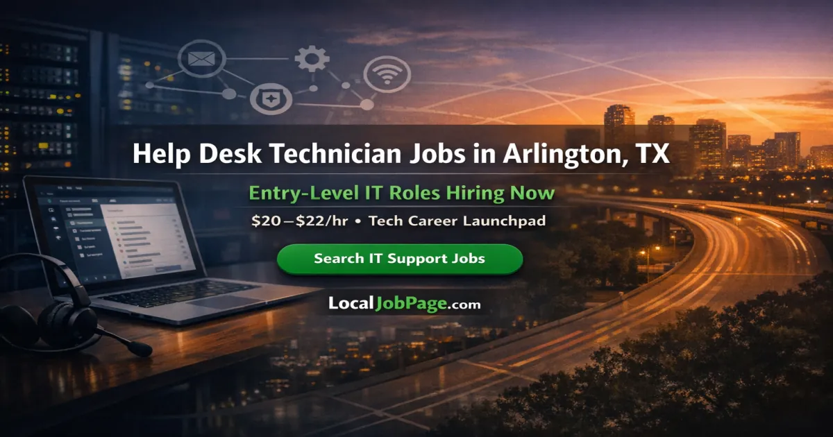 Help Desk Technician Jobs in Arlington, TX: Who's Hiring and What It Pays