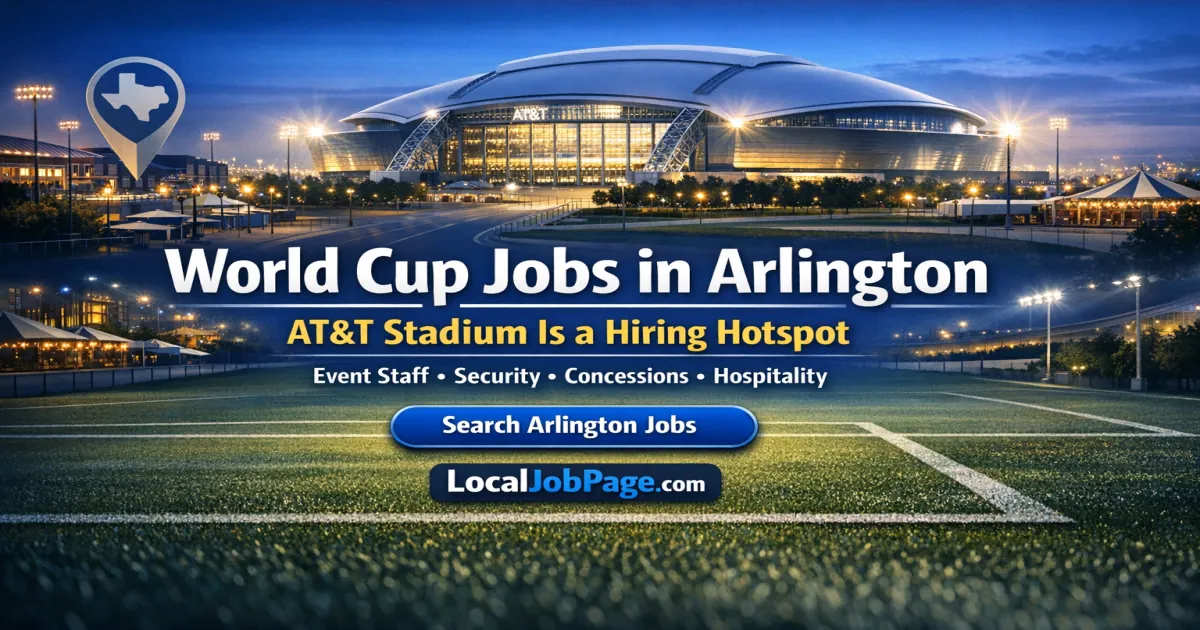 World Cup Jobs in Arlington: AT&T Stadium Is a Hiring Hotspot