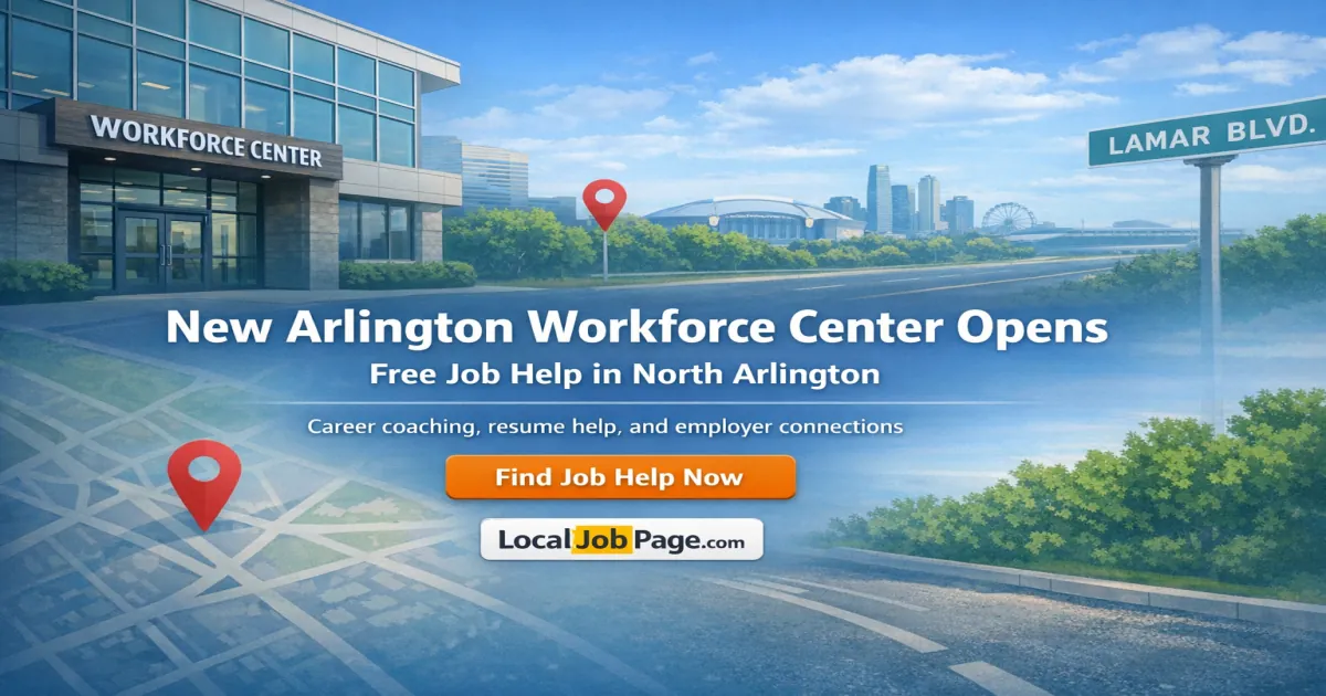 New Arlington Workforce Center Opens: Free Job Help in North Arlington