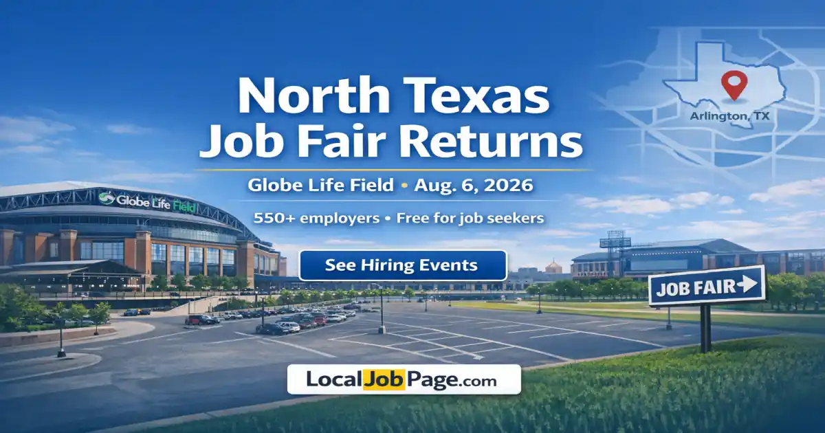 North Texas Job Fair Returns to Globe Life Field Aug. 6 With 550+ Employers Hiring